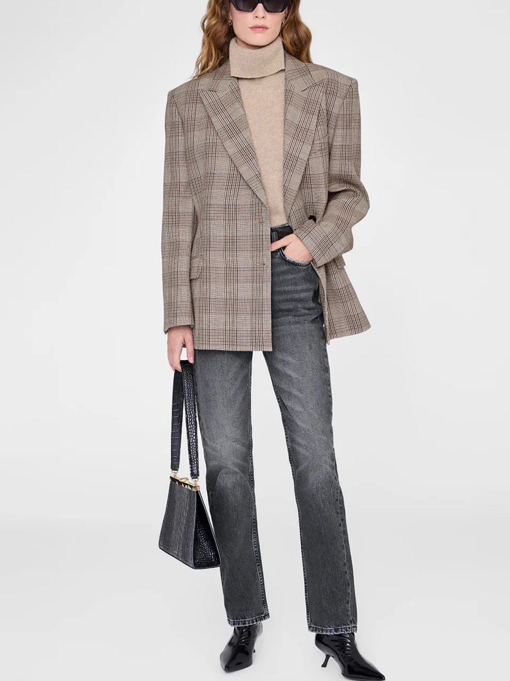 Theory Plaid Blazer Size 12 - Picture 12 of 13
